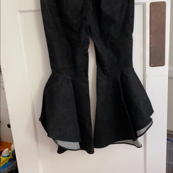 Black Denim tulip flare jeans - Picture 4 of 4